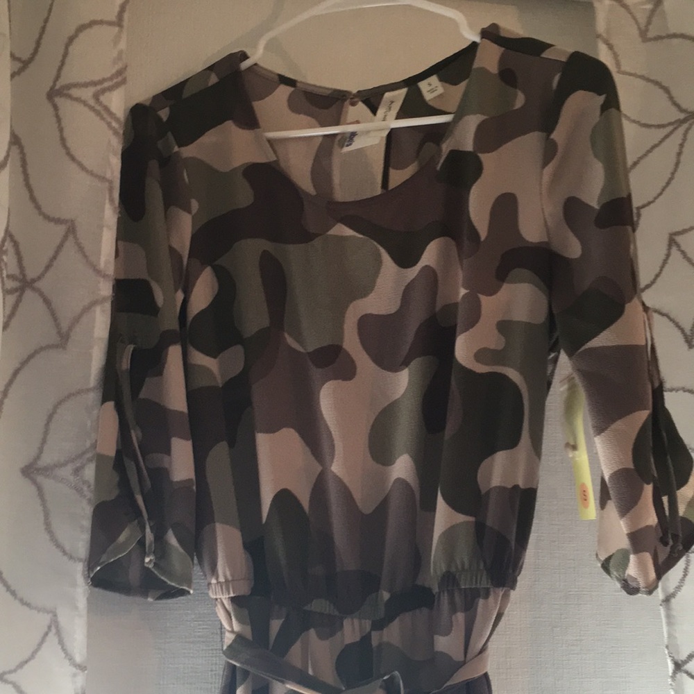 NWT Camo jumpsuit/Romper